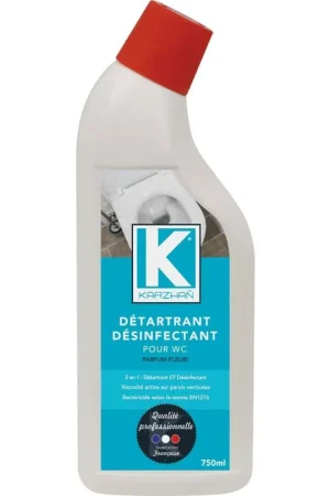 Détartrant désinfectant WC parfum fleuri 750ml KARZHAN Offre Spéciale