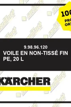 Voile en non-tissé fin PE, 20 l Karcher 99896120 Authentique