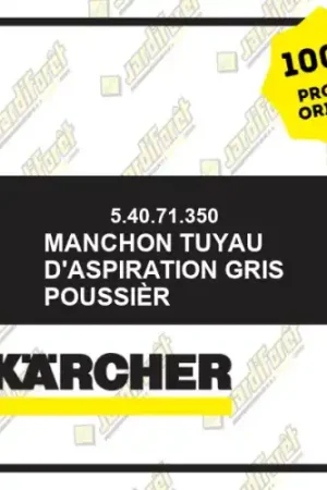 Achat Immédiat Manchon tuyau d‘aspiration gris poussièr Karcher 54071350