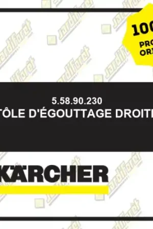 Achat Immédiat Tôle d‘égouttage droite Karcher 55890230
